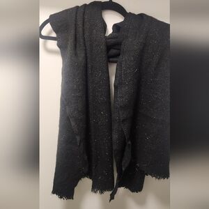 Black Scarf Wirg Silver Speckled Accents